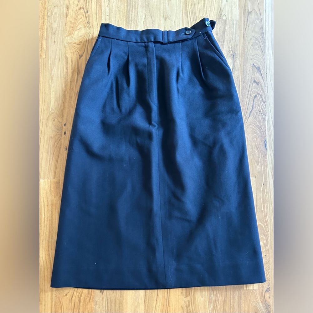 VINTAGE TWA Flight Attendant Winter Skirt Designed by Ralph Lauren size 6